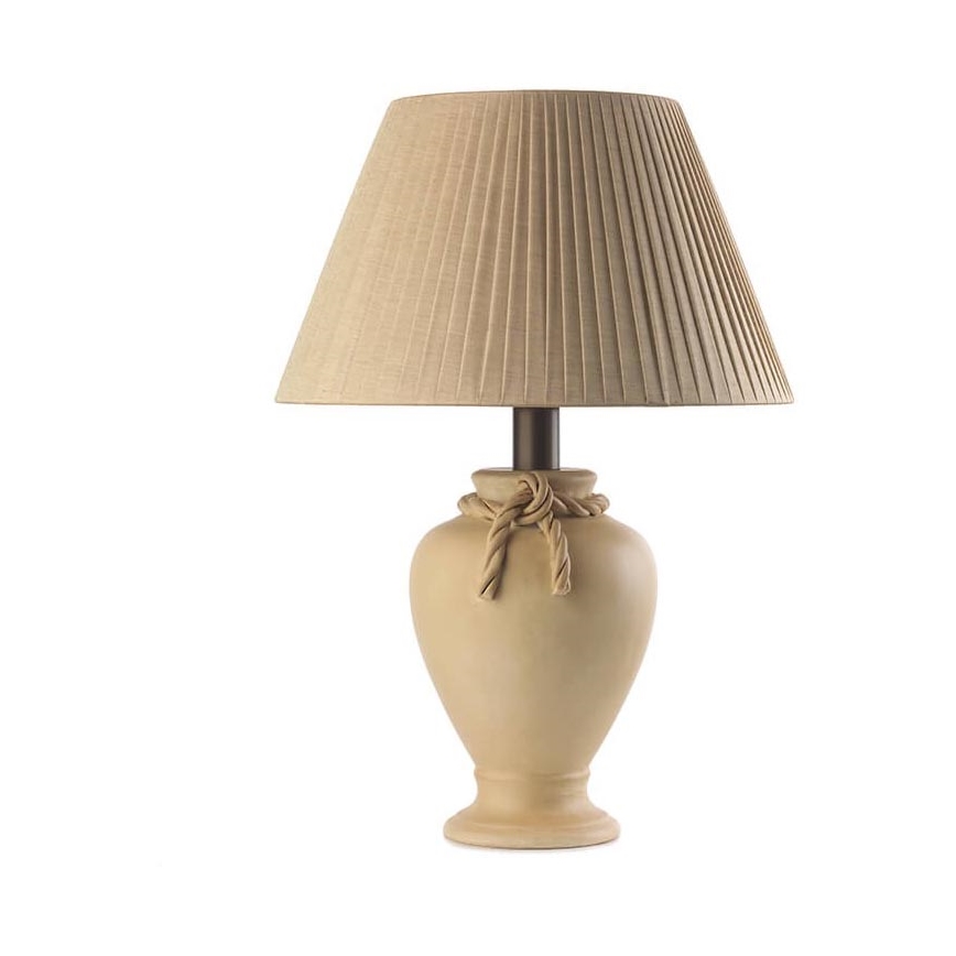 ONLI - Pöytävalaisin TRECCIA 1xE27/22W/230V 65 cm beige