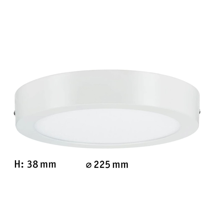 Paulmann 70642 - LED/12,5W Kattovalo LUNAR 230V halkaisija 22,5 cm valkoinen