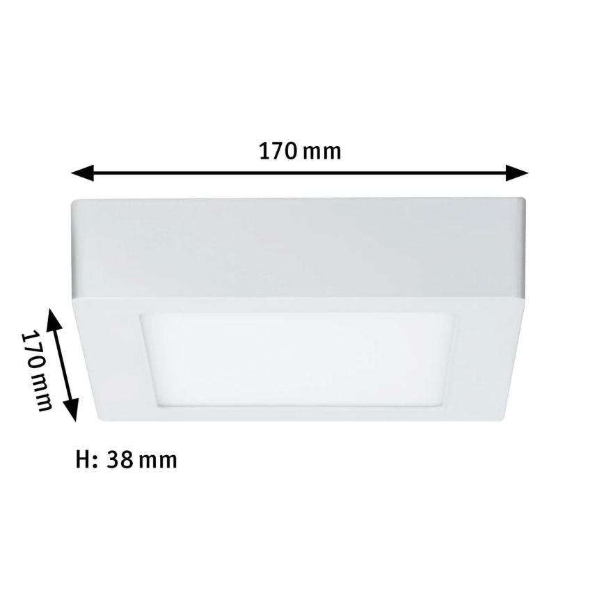 Paulmann 70644 - LED/11W Kattovalo LUNAR 230V 17x17 cm valkoinen