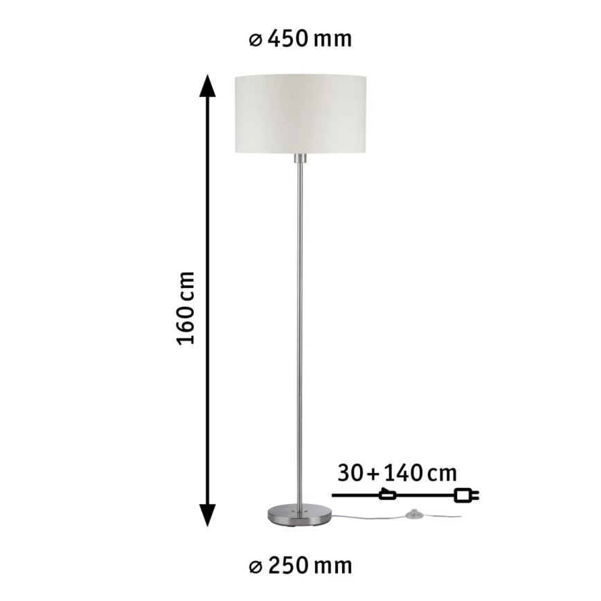 Paulmann 70922 - 1xE27/60W Lattialamppu TESSA 230V