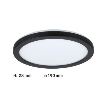 Paulmann 71002 - LED/11,2W Liitetty paneeli ATRIA 230V 4000K halkaisija 19 cm musta