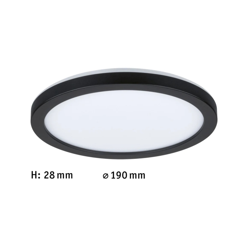 Paulmann 71002 - LED/11,2W Liitetty paneeli ATRIA 230V 4000K halkaisija 19 cm musta