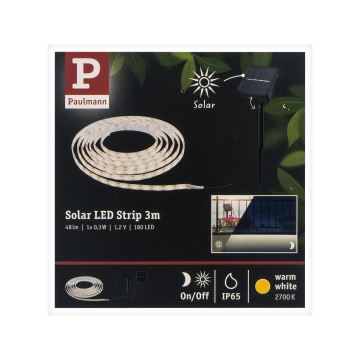 Paulmann 78896 - LED/0,3W IP44 Aurinkopaneeli nauha 3m 1,2V