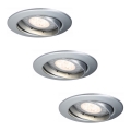 Paulmann 92516 - SETTI 3xLED-GU10/3,5W Kylpyhuoneen upotettu valo PREMIUM LINE 230V