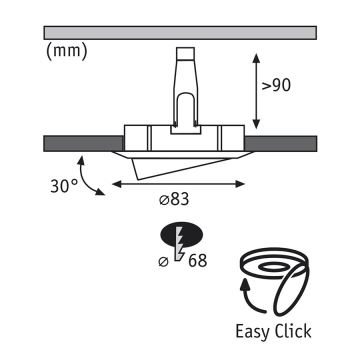 Paulmann 92533 - SETTI 3xLED-GU10/4W Himmennettävä kylpyhuoneen kattovalaisin PREMIUM 230V