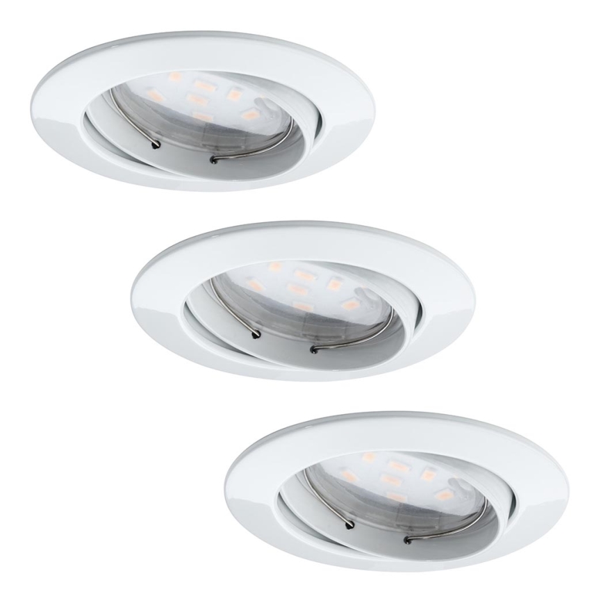 Paulmann 92765 - SETTI 3xLED/6,8W Kylpyhuoneen upotettu valo COIN 230V