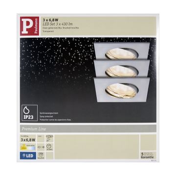 Paulmann 92773 - SETTI LED/6,8W Kylpyhuoneen upotettu valo COIN 230V