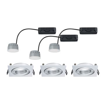 Paulmann 92839 - SETTI 3x LED/7W IP23 Himmennettävä kylpyhuoneen kattovalaisin COIN 230V