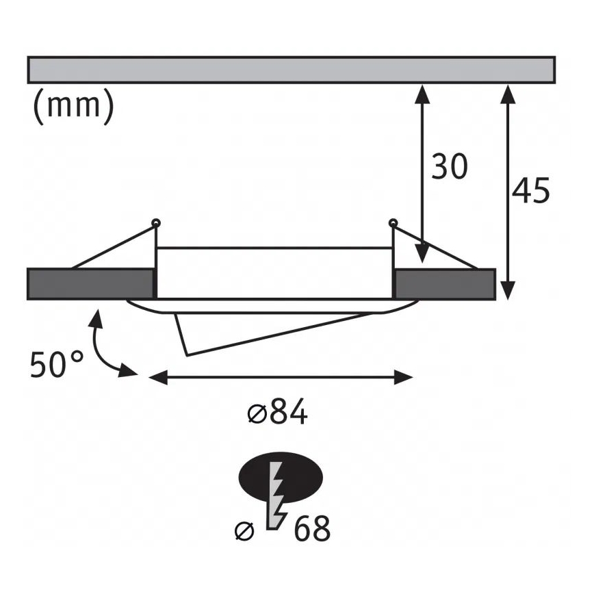 Paulmann 93080 - SETTI 3xLED/6W IP23 Himmennettävä kylpyhuoneen kattovalaisin COIN 230V