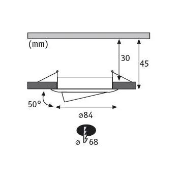 Paulmann 93485 - SETTI 3xLED/6W IP23 Himmennettävä kylpyhuoneen kattovalaisin NOVA 230V