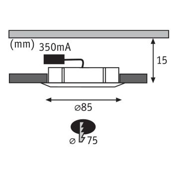 Paulmann 93570 - SETTI 3xLED/5,3W Himmennettävä riippuva kattovalaisin MICRO LINE 230V