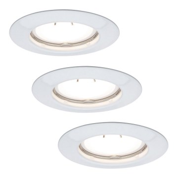 Paulmann 93655 - SETTI 3xLED-GU10/4,5W Upotettu valo 230V