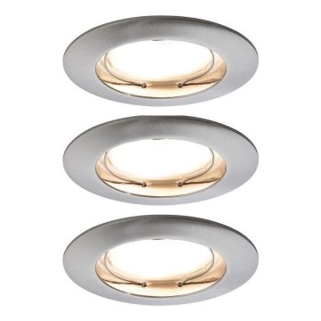 Paulmann 93958 - SETTI 3x LED/6,8W IP44 Himmennettävä kylpyhuoneen kattovalaisin COIN 230V