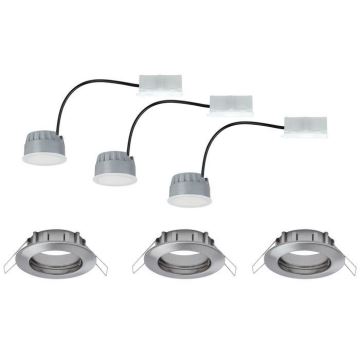 Paulmann 93958 - SETTI 3x LED/6,8W IP44 Himmennettävä kylpyhuoneen kattovalaisin COIN 230V