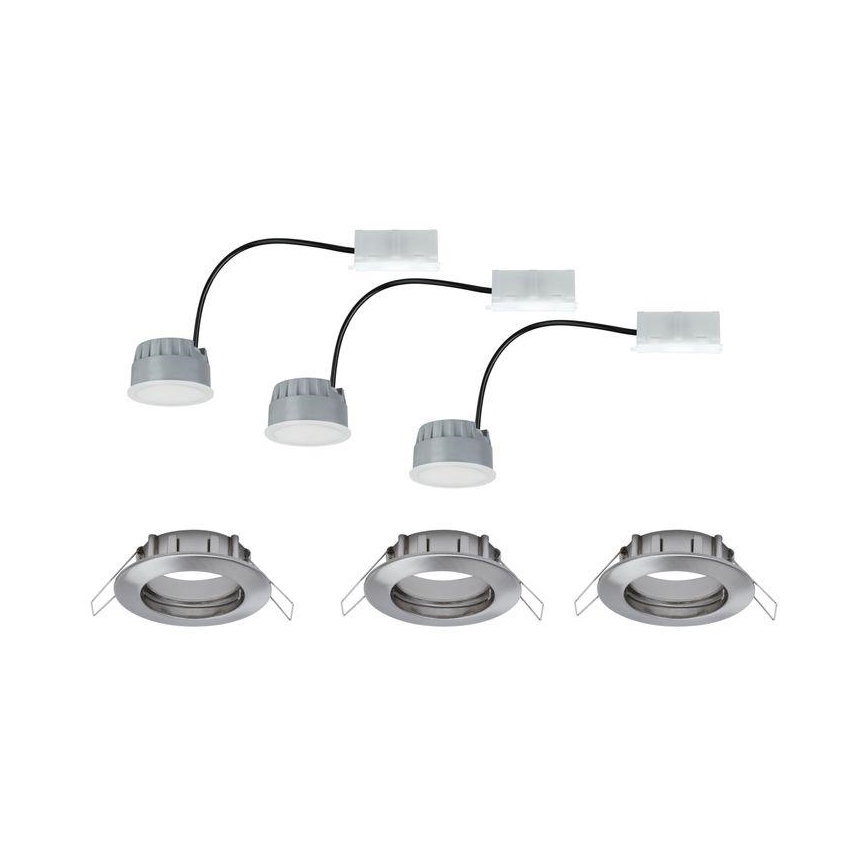 Paulmann 93958 - SETTI 3x LED/6,8W IP44 Himmennettävä kylpyhuoneen kattovalaisin COIN 230V