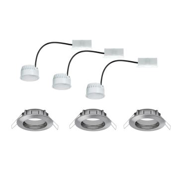 Paulmann 93976 - SETTI 3xLED/6,8W IP44 Kylpyhuoneen upotettu valo COIN 230V