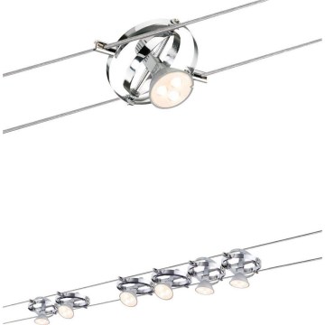 Paulmann 94127- SETTI 6xGU5,3/4W Kohdevalo johtosysteemiin MAC 230V