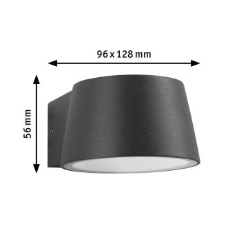 Paulmann 94713 - LED/6W IP44 Ulkoseinävalaisin CAPERA 230V