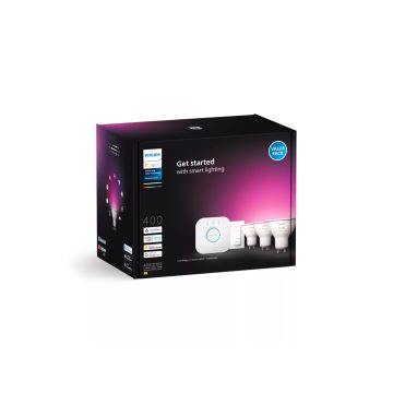 Perussetti Philips Hue WHITE AND COLOR AMBIANCE 3xGU10/4,2W/230V 2000-6500K + laite yhdistämistä varten