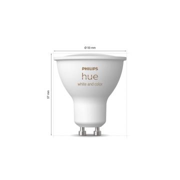 Perussetti Philips Hue WHITE AND COLOR AMBIANCE 3xGU10/4,2W/230V 2000-6500K + laite yhdistämistä varten