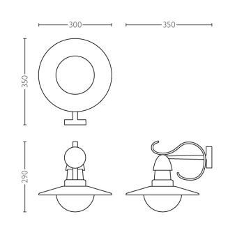 Philips 01816/30/PN - Ulkovalo MYGARDEN TOPIARY 1xE27/60W/230V IP44