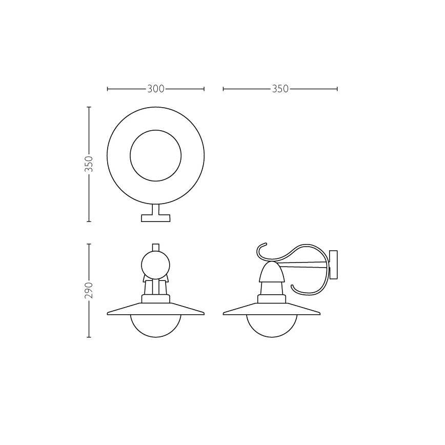 Philips 01816/30/PN - Ulkovalo MYGARDEN TOPIARY 1xE27/60W/230V IP44