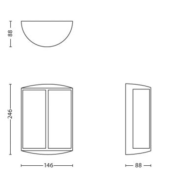 Philips - LED-ulkoseinävalaisin 1xLED/6W IP44