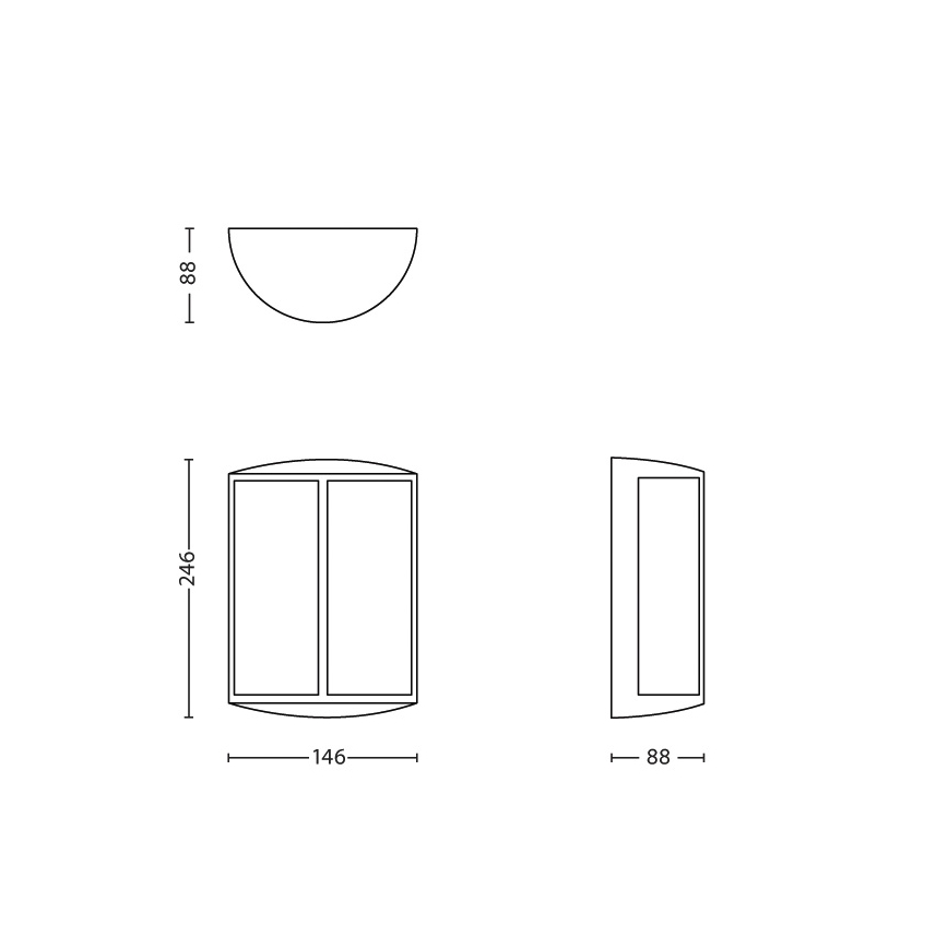 Philips - LED-ulkoseinävalaisin 1xLED/6W IP44