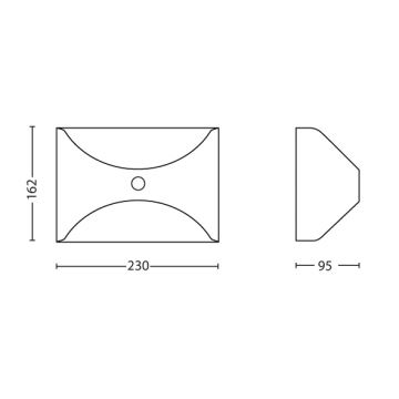 Philips - Ulkoanturivalo 1xLED/6W/230V IP44