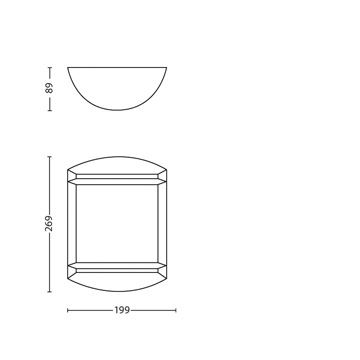 Philips - Ulkovalo 1xLED/6W/230V IP44