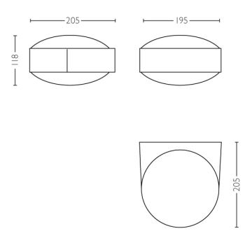 Philips - Ulkoseinävalaisin E27/42W IP44