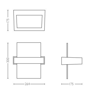 Philips - Ulkoseinävalaisin 2xLED/4,5W IP44