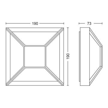 Philips - LED-ulkoseinävalo LED/12W IP44