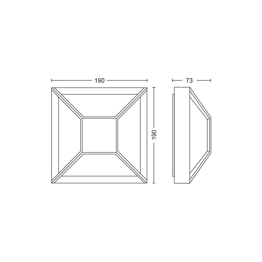 Philips - LED-ulkoseinävalo LED/12W IP44