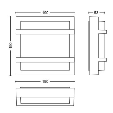 Philips - LED-ulkoseinävalaisin LED/12W IP44