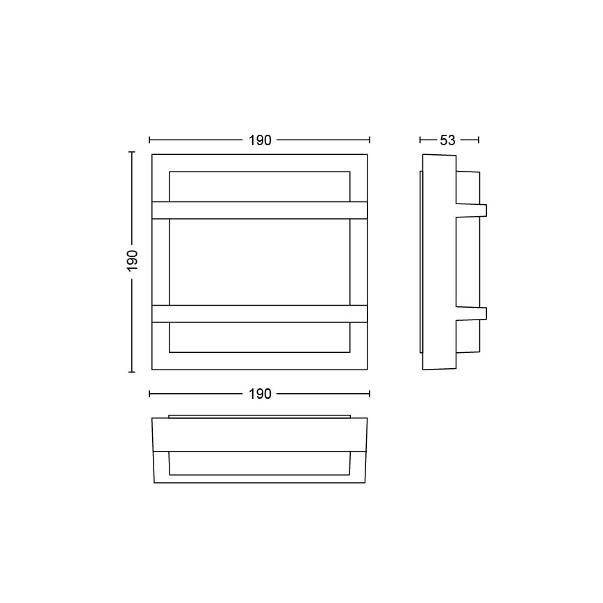 Philips - LED-ulkoseinävalaisin LED/12W IP44