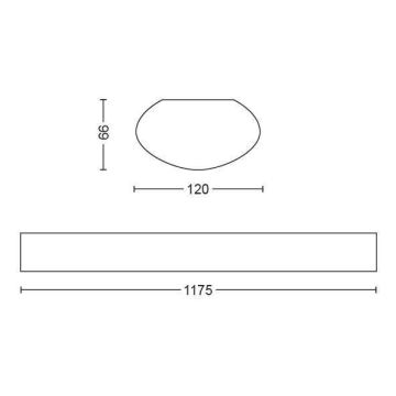 Philips 31247/31/P0 - LED-putkityövalo AQUALINE LED/50W/230V IP65