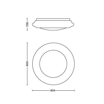 Philips - Kattovalo 1xLED/22W/230V