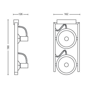 Philips 53062/48/PN - Kohdevalo FAST 2xG9/42W/230V