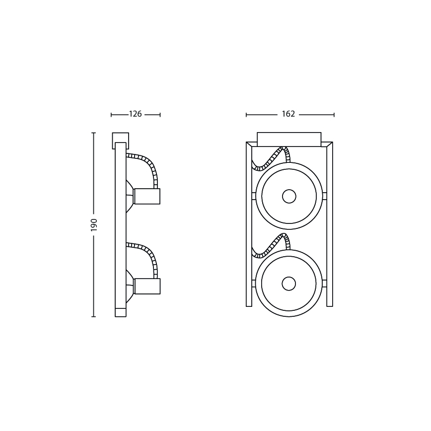 Philips 53062/48/PN - Kohdevalo FAST 2xG9/42W/230V