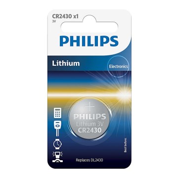 Philips CR2430/00B - Litiumnappikenno CR2430 MINICELLS 3V 300mAh