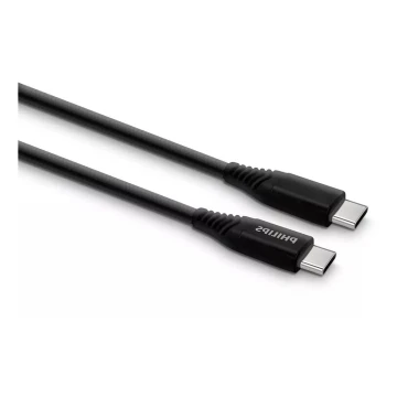 Philips DLC5206C/00 - USB-kaapeli USB-C 3.0 -liitin 2 m musta/harmaa