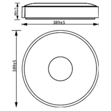 Philips - Himmennettävä LED-kattovalaisin COINER SCENE SWITCH LED/24W/230V 4000K musta