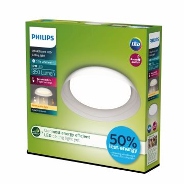 Philips - Himmennettävä LED-kattovalaisin FLETA LED/10W/230V 2700K läpinäkyvä