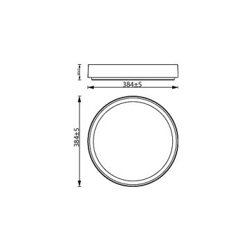 Philips - Himmennettävä LED-kattovalaisin HANNO LED/24W/230V 2700K valkoinen