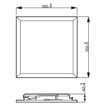 Philips - Himmennettävä LED-kattovalaisin SLIM SCENE SWITCH LED / 12W / 230V 2700K