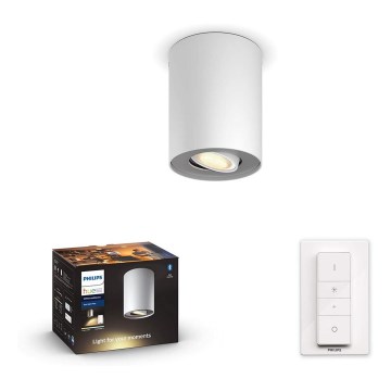 Philips - Himmennettävä LED-kohdevalo Hue PILLAR 1xGU10/5W/230V + kauko-ohjaus