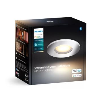 Philips - LED Himmennettävä upotettu kylpyhuonevalaisin Hue ADORE BATHROOM 1xGU10/4,2W/230V 2200-6500K IP44