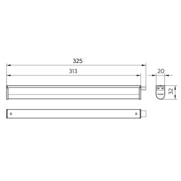 Philips - Keittiökaappien alla oleva LED-valo PROJECTLINE LED/3,4W/230V 3000/4000/6500K