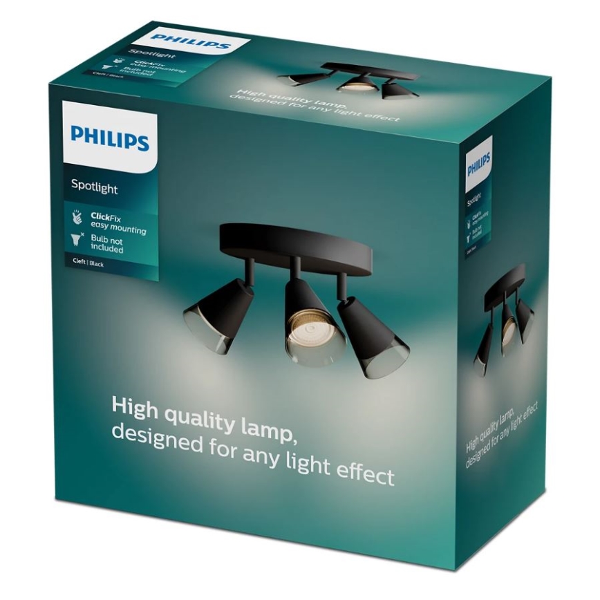 Philips - Kohdevalo CLEFT 3xGU10/5W/230V